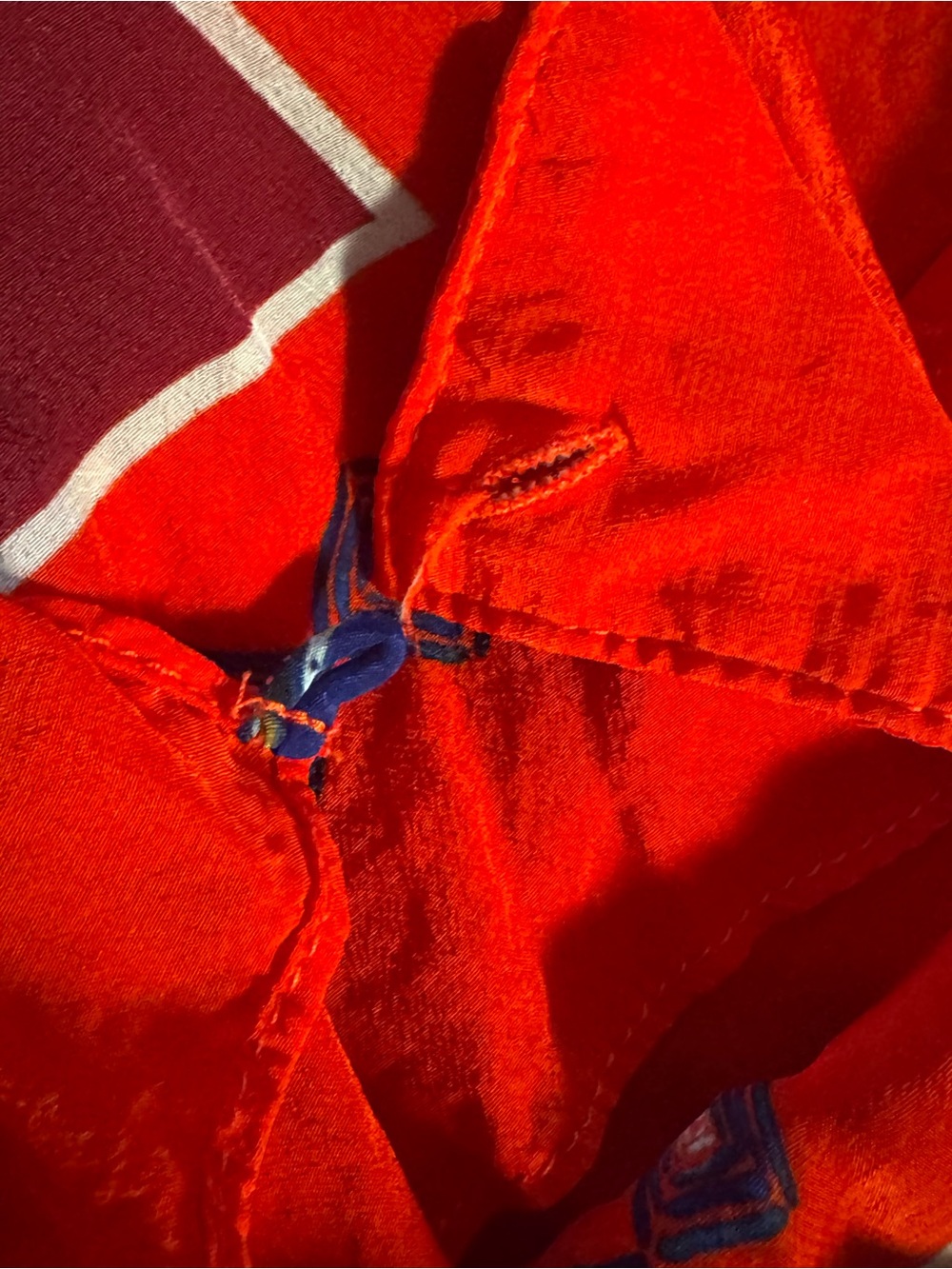 Farm Rio Macaw Scarf Red White Blue Two Piece Set XL - Picture 10 of 13